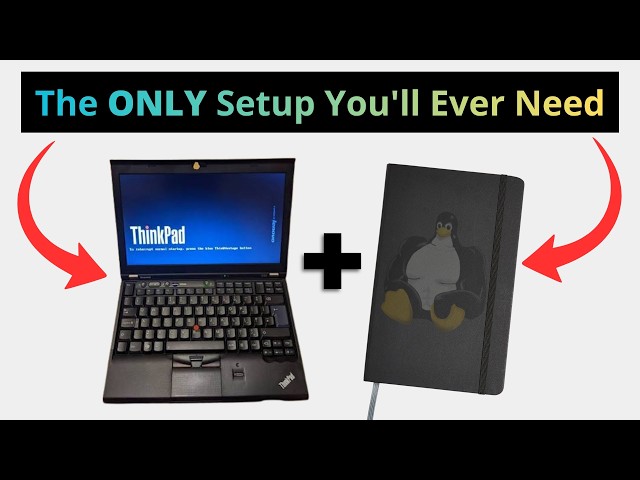 The Thinkpad & Journal Setup That Beat Modern Tech