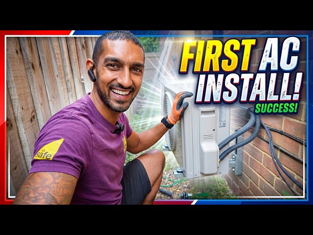 Installing My First Single Split AC From Start to Finish