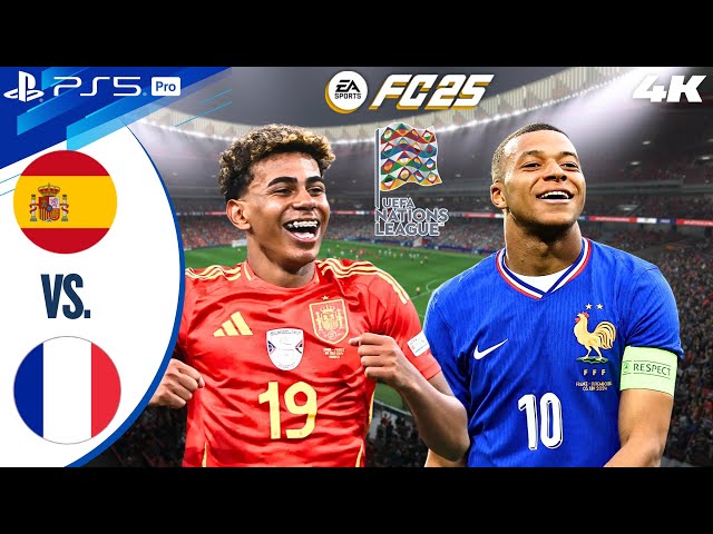 FC 25 - Spain vs. France | UEFA Nations League Semi Final Full Match | PS5 PRO [4K60]