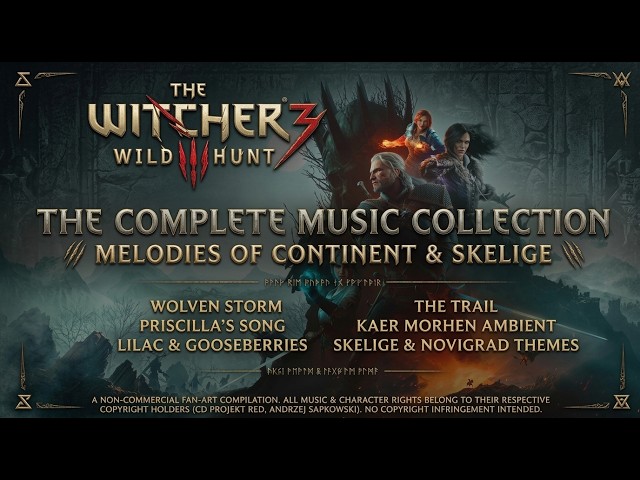 4K The Witcher 3 Soundtrack ⚔️ Best Music & Songs