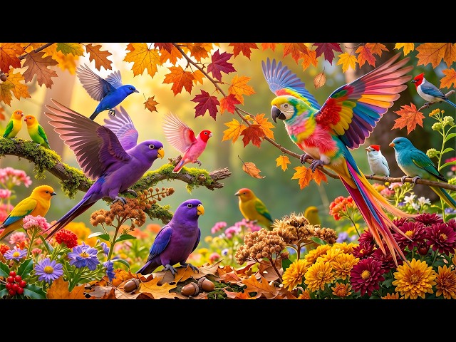 Autumn Bird Paradise 🍂🐦 Relaxing Piano & Gentle Birdsong for Peaceful Mind