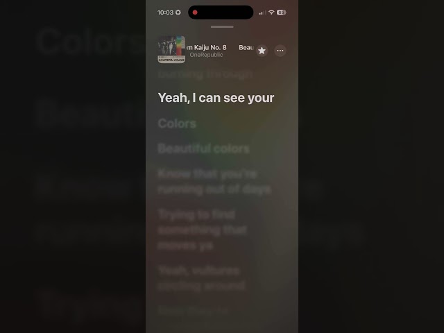 Beautiful Colors - from Kaiju No. 8 | OneRepublic | Apple Music Lyrics | In Sync