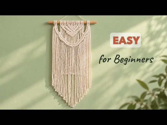 Macrame Wall Hanging Tutorial | Easy for Beginners