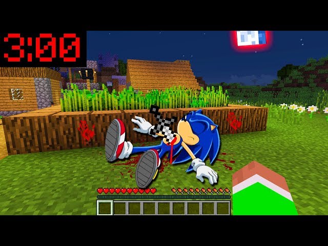 Minecraft PE: WHAT HAPPENED TO SONIC at 3:00AM