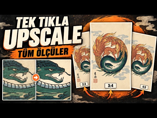 Etsy Dijital Ürünlerini Tek Tıkla Boyutlandırma | AI Upscale + 300 DPI