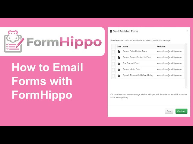 How to Email Fillable HIPAA Compliant Forms