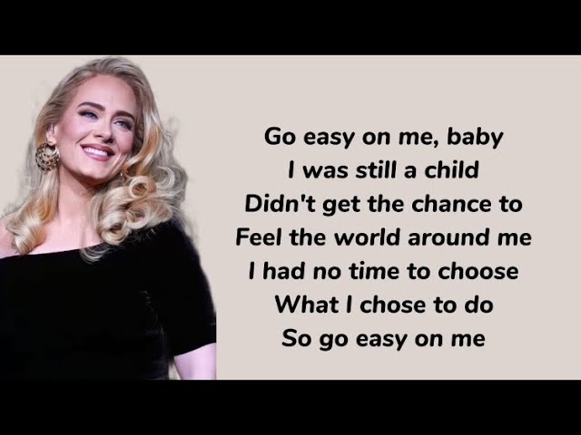 Adele - Easy On Me (Lyrics)
