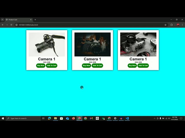 Design Responsive Product Card | HTML & CSS
