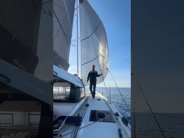Our first sail of 2026 was a big one! 🐬 🌊 #sailing #storm #dolphins