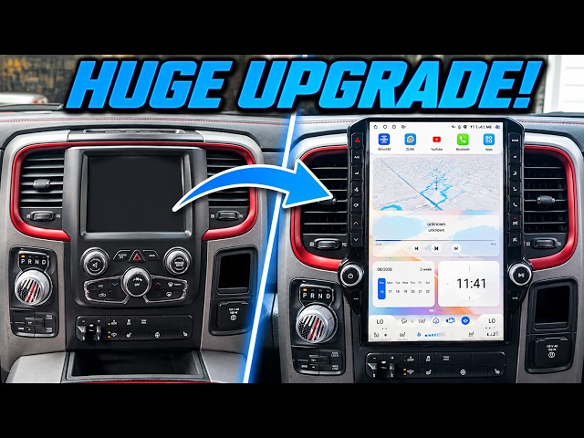 Ram 1500 14.5" Touchscreen Radio Install & Review | Wireless CarPlay + Android Auto