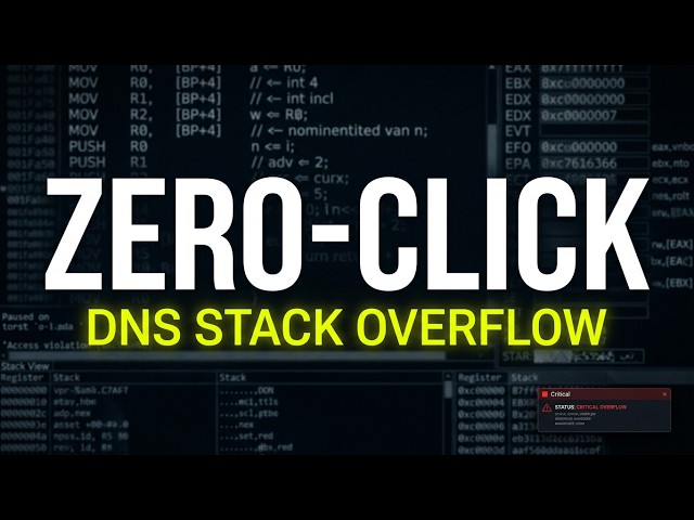 The Zero-Click Windows DNS Exploit | CVE-2026-62878: 9.8 CVSS | The Windows DNS Stack Overflow