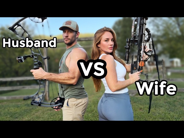 Husband vs Wife Bow Competition | Who's the Better Shot?