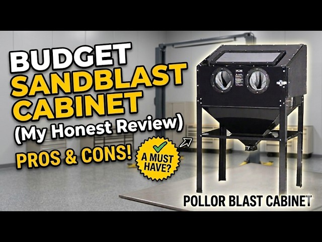 Pollor 220L sandblasting cabinet assembly and review!