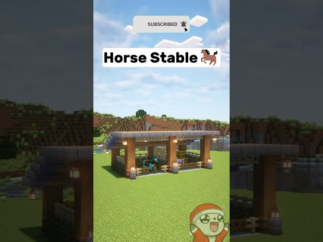 Horse Stable Tutorial In Minecraft