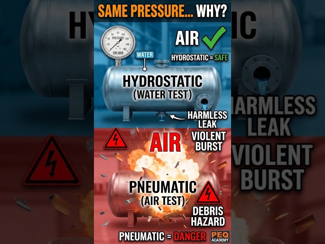 Why Water Testing Won’t Blow Up (Hydro vs Pneumatic)