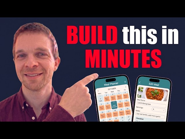 Build Your Own Meal Planner with Claude Code | CLAUDE.md, Database, No Coding