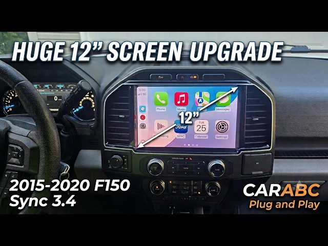 Easiest 12-Inch CarPlay Upgrade for 2015-2020 Ford F-150 (CARABC Lincoln Style)