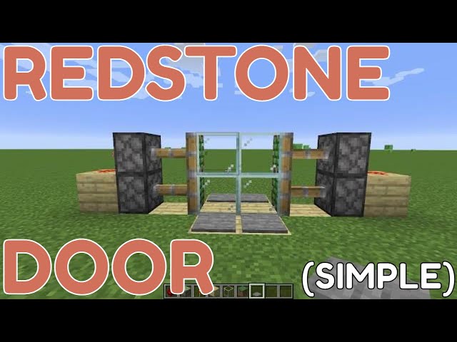 How to Make a Redstone Door in Minecraft