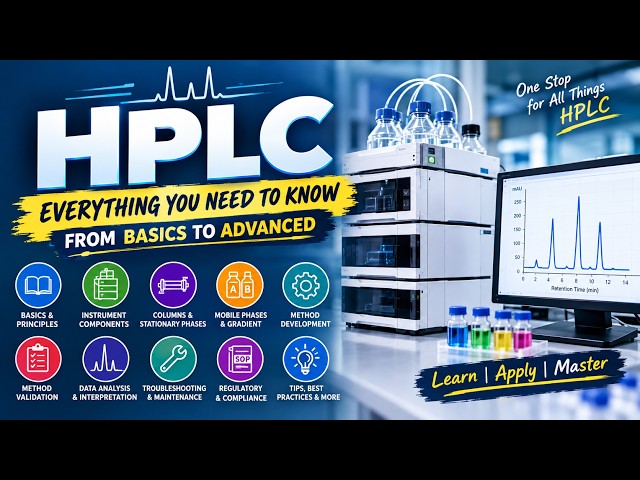 HPLC Complete Course | HPLC Basics to Advanced | Method Development, Validation & Troubleshooting