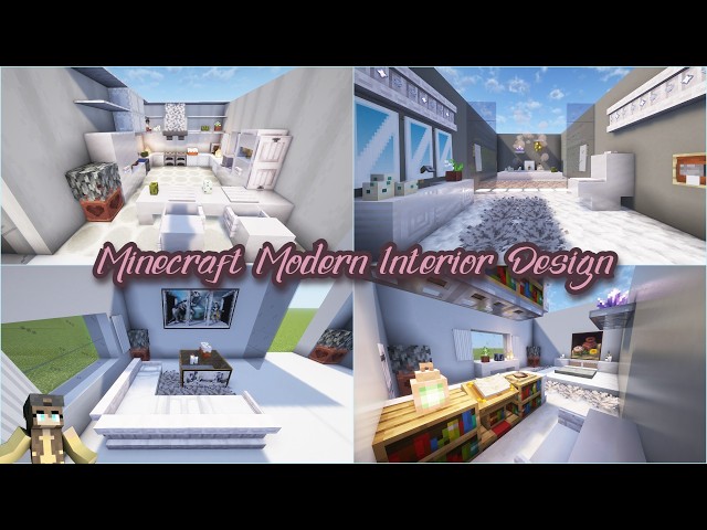 Minecraft | Full Modern Interior Design  [ Tutorial ]