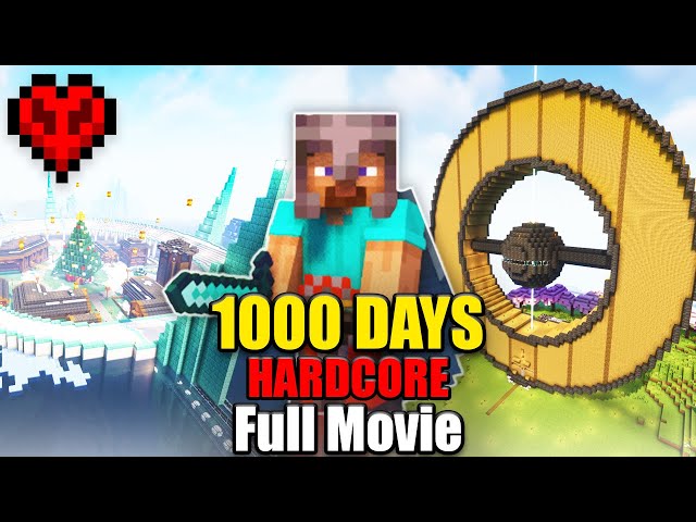 I Survived 1000 Days in Minecraft Hardcore [FULL MOVIE]