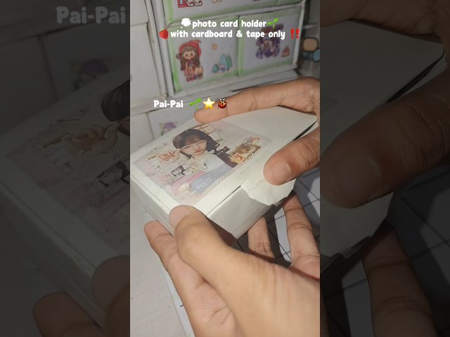 DIY P/C holder 💭🫧⭐|#diy #shorts #trending #photocard #holder #kpop #craft