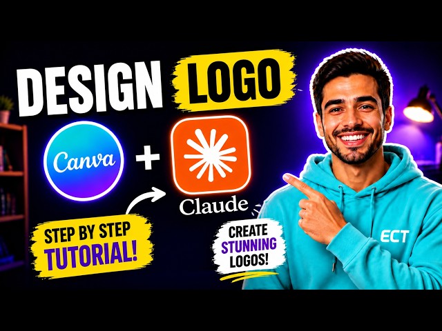 Canva AI + Claude = The EASIEST Way to Make a Logo | How to Create a Logo with Canva AI + Claude