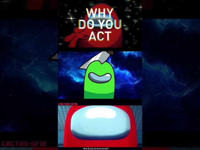 Among Us Act So Sus Animation Comparison #amongus #shorts