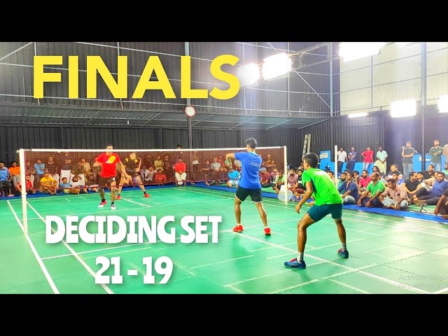 FINALS  DECIDING SET Kerala Badminton Invitational Tournament 2022 Dhilepan Sidarth Vs Jaison Shijas