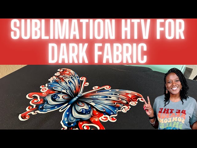 SUBLIMATION ON CLEAR HTV FOR DARK FABRIC | SUBLIMATION ON COTTON