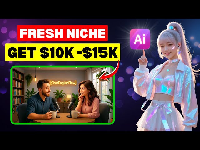 The Secret AI English Learning Niche That Made Me $15K on YouTube | Fresh AI Niche 2025