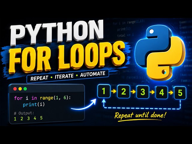 MASTER PYTHON FOR LOOPS ! - PART-1