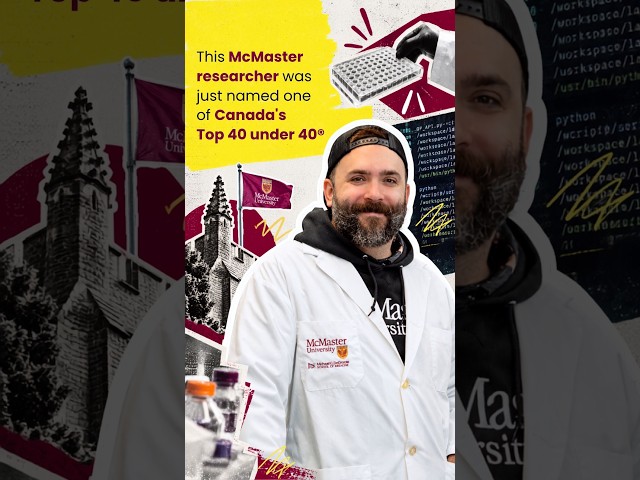 Jon Stokes named one of Canada's Top 40 Under 40 #shorts #mcmasteruniversity