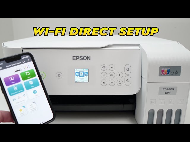 How to Setup Wi-Fi Direct on Any Epson EcoTank Printer