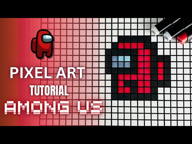 Pixel Art Tutorial: Drawing Among Us Step by Step 👾🎨