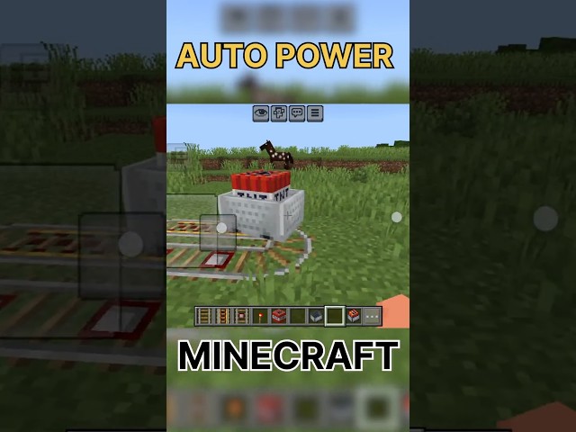 Minecraft AUTO POWER RAILWAY 🚂 #minecraft #railway #gaming