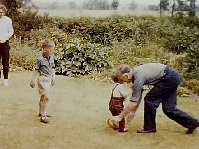 1960s - CHILDREN PLAYING EVEN MORE DANGEROUSLY & NOT CLOSELY SUPERVISED - SOMERSET, WILLITON 