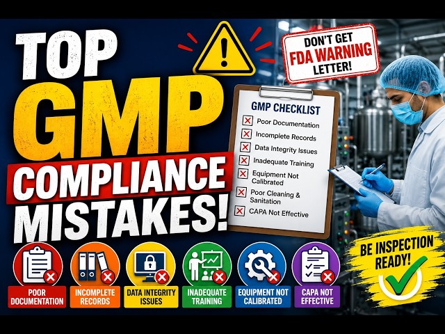 FDA Pharma GMP Compliance Checklist Explained | GMP Audit Preparation & Interview Questions