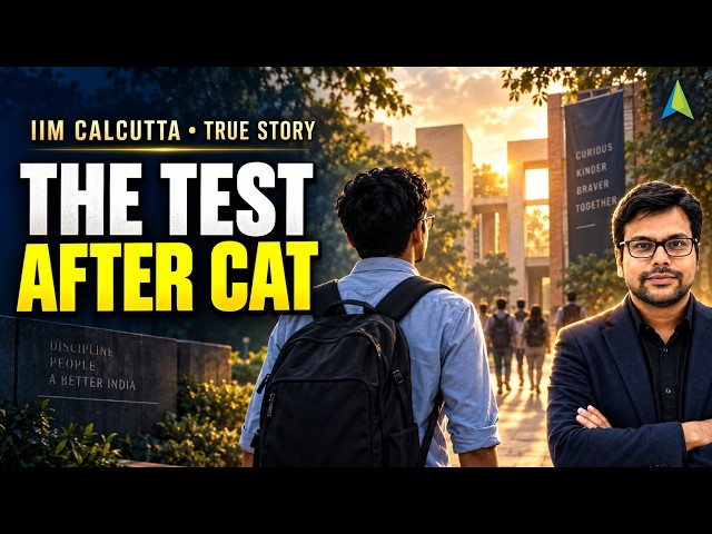 He Reached IIM Calcutta - Then Life Asked a Harder Question | True CAT Story