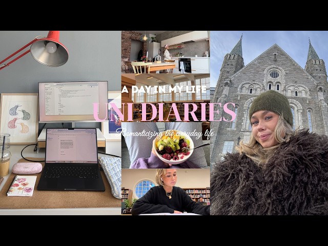 Uni diaries🌸🎀🥥🧸 productive university day | balancing studying with friends and self-care