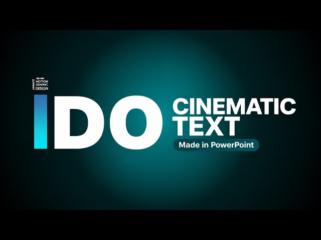 Power Point Presentation Topic Animation: Animate Text Like a Pro