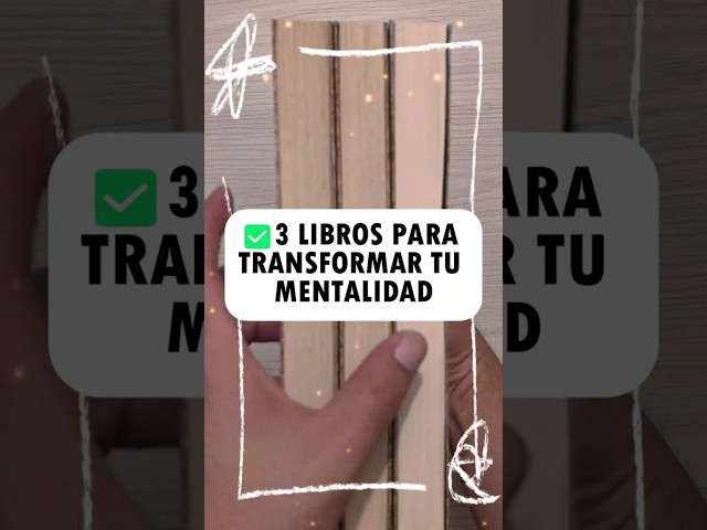 3 LIBROS PARA TRANSFORMAR TU MENTALIDAD #desarrollopersonal #educaciónfinanciera #estoicismo