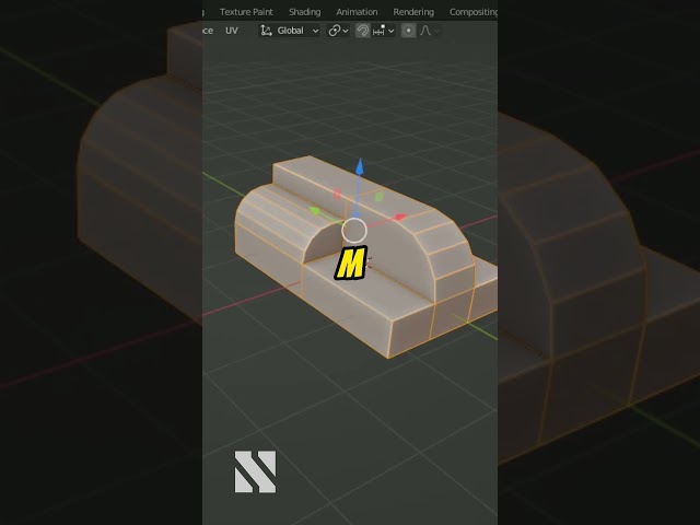Blender tip#50 How would you model this? #blenderforbegginer #tips