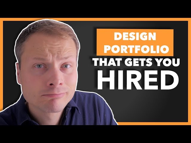A Design Portfolio that gets you hired