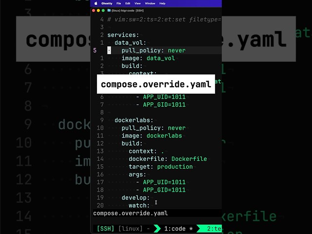 Docker Compose Override - compose.override.yaml