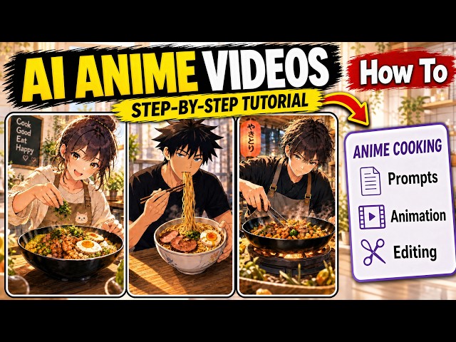 How to Create AI Anime Cooking Videos | Step-by-Step Tutorial