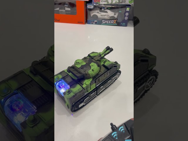 EPIC RC Transformer Tank in Action | ASMR Unboxing & Battle Mode #shorts