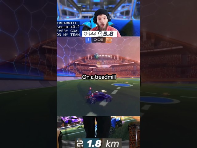 Every goal speeds up the treadmill. Day 8? Playing RL, live against chat