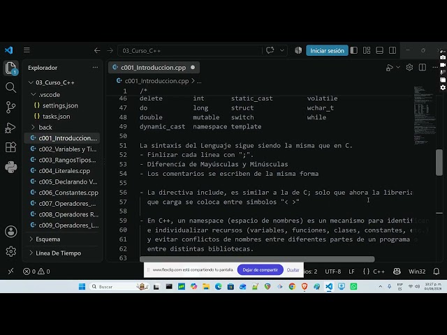 C++ Course Class 001 Hello World | Free Programming School