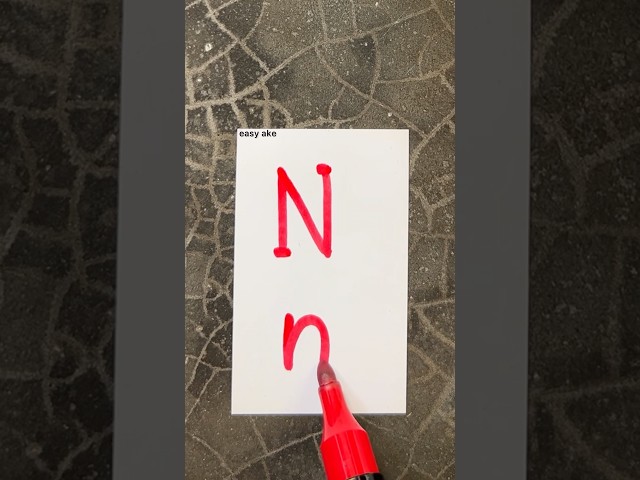 easy ake letter n